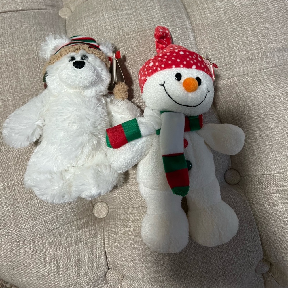 Set of 2 Y2K beanie babies winter